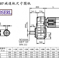 F107减速机电机尺寸图纸